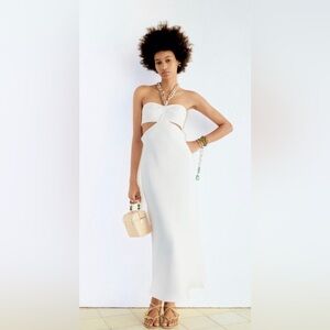 Zara halter cutout dress